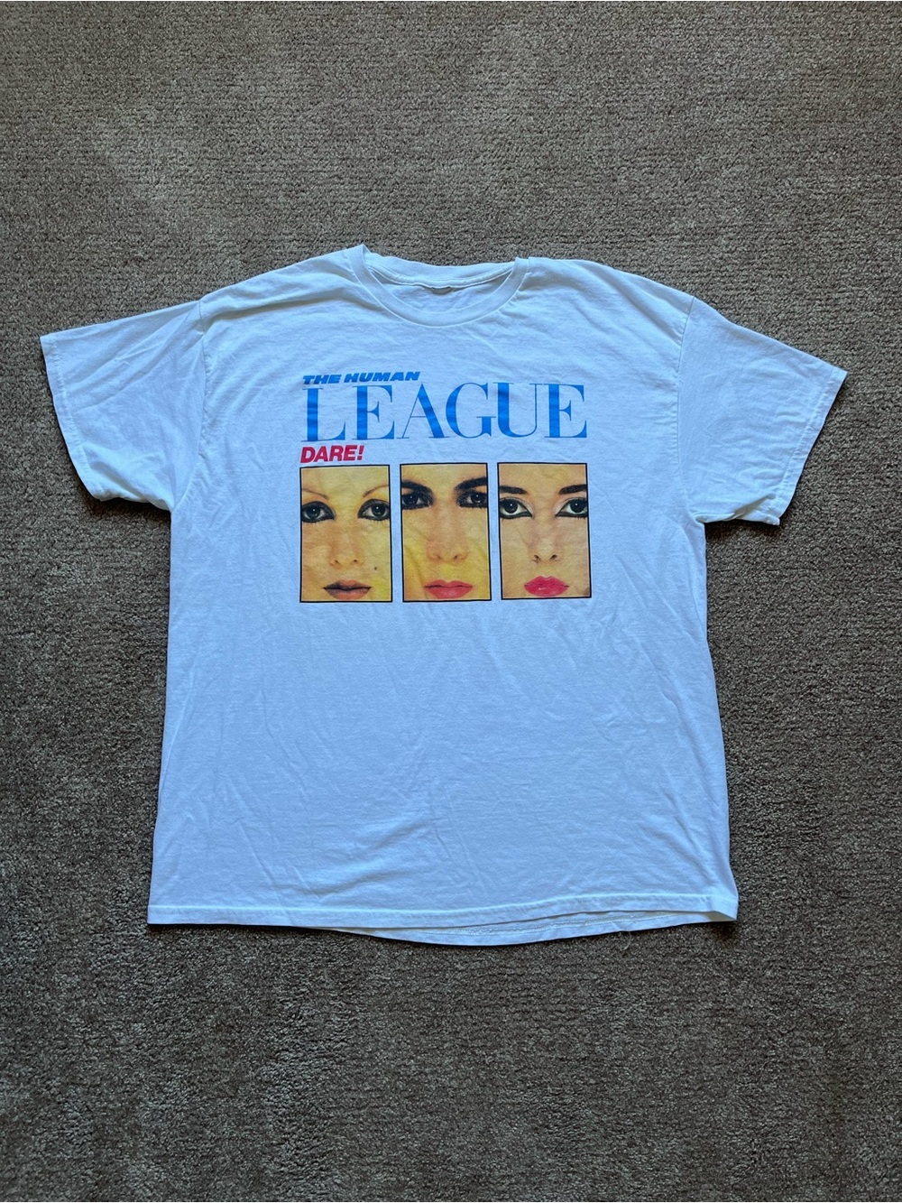 VTG 00’s / Y2K The Human League White Band Tee